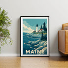 Maine graphic print