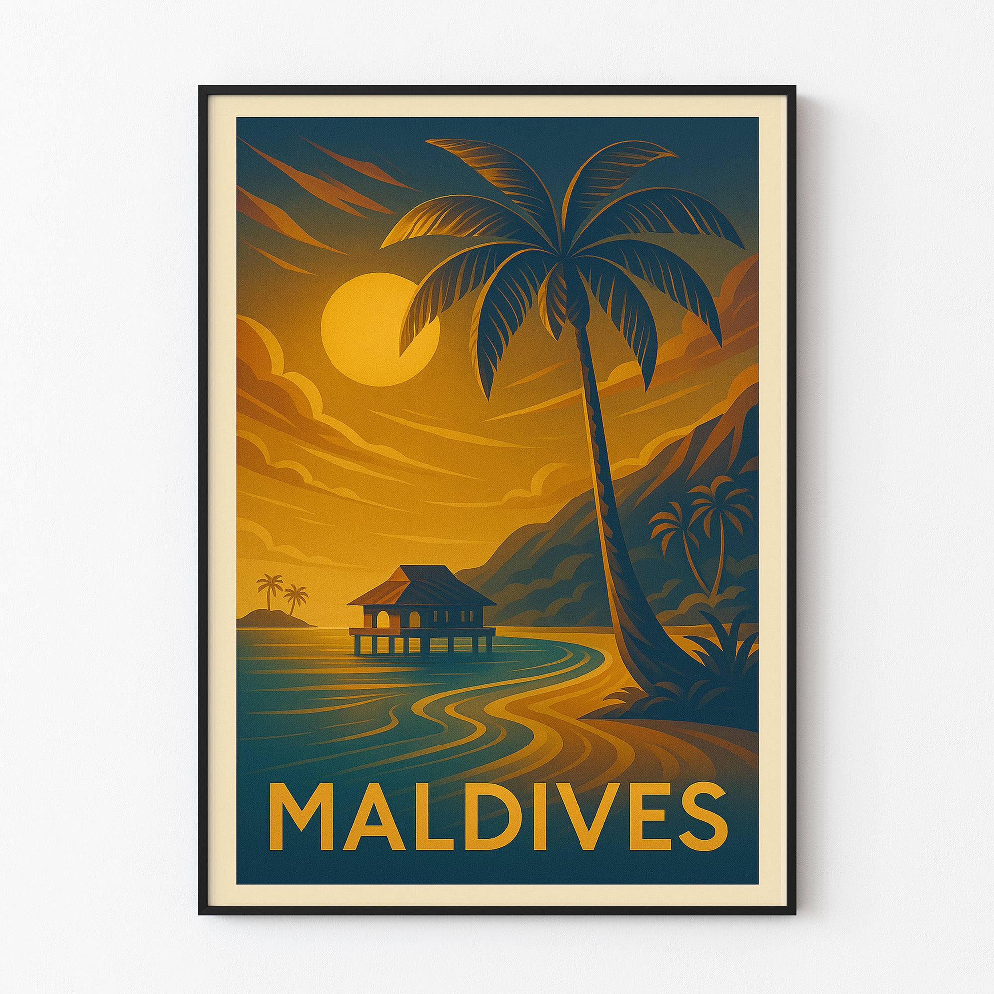 Maldives graphic print