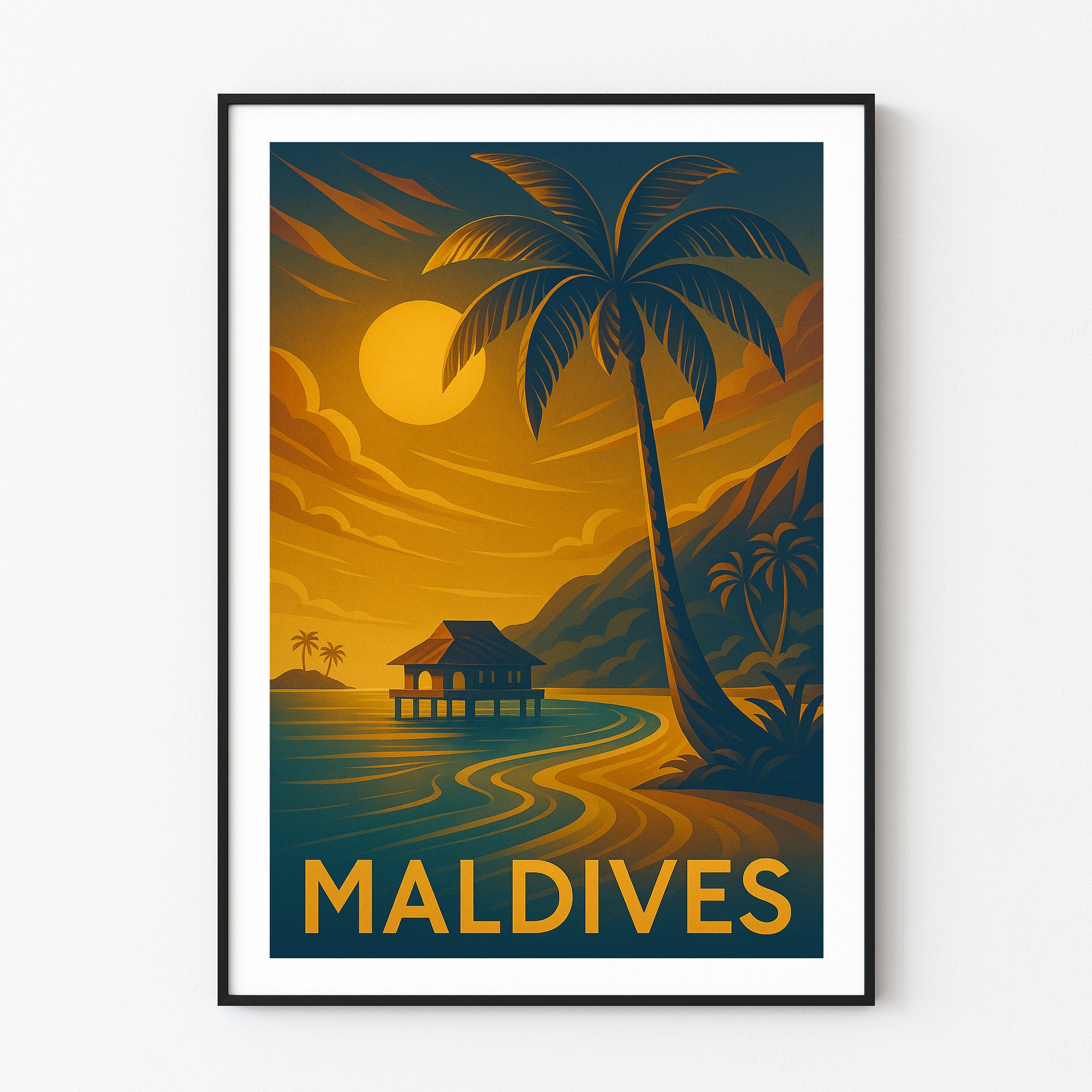 Maldives graphic print