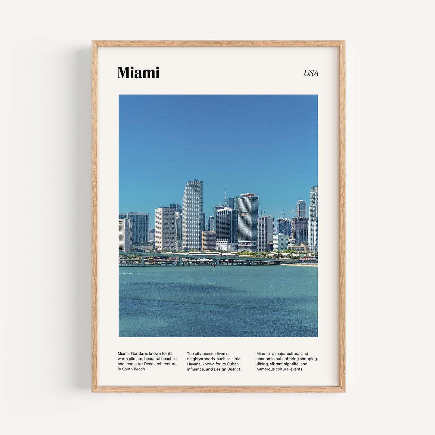 Miami Travel Poster