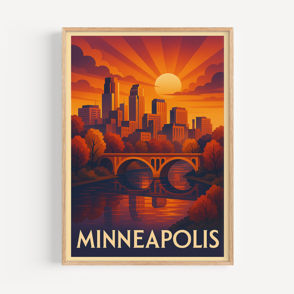 Minneapolis graphic print