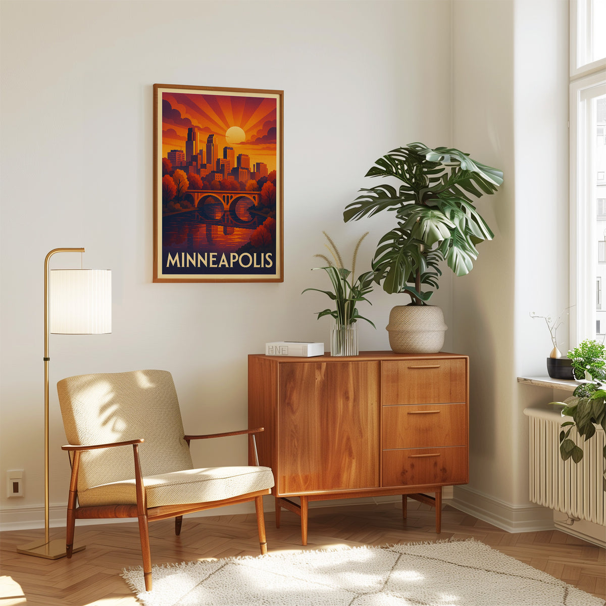 Minneapolis graphic print