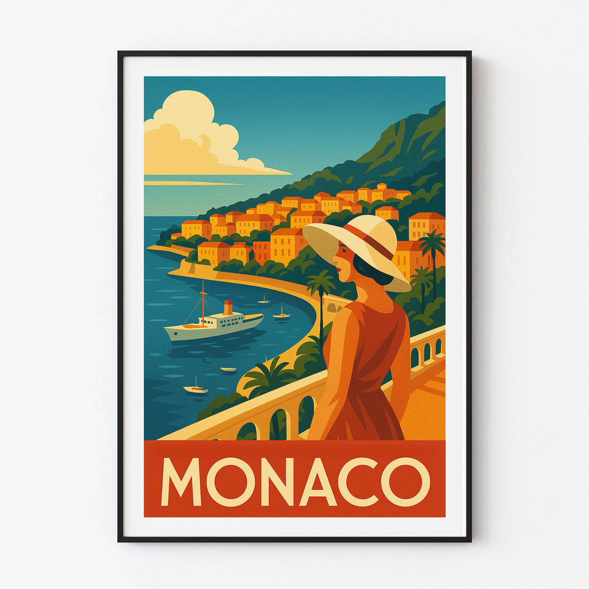 Monaco graphic print
