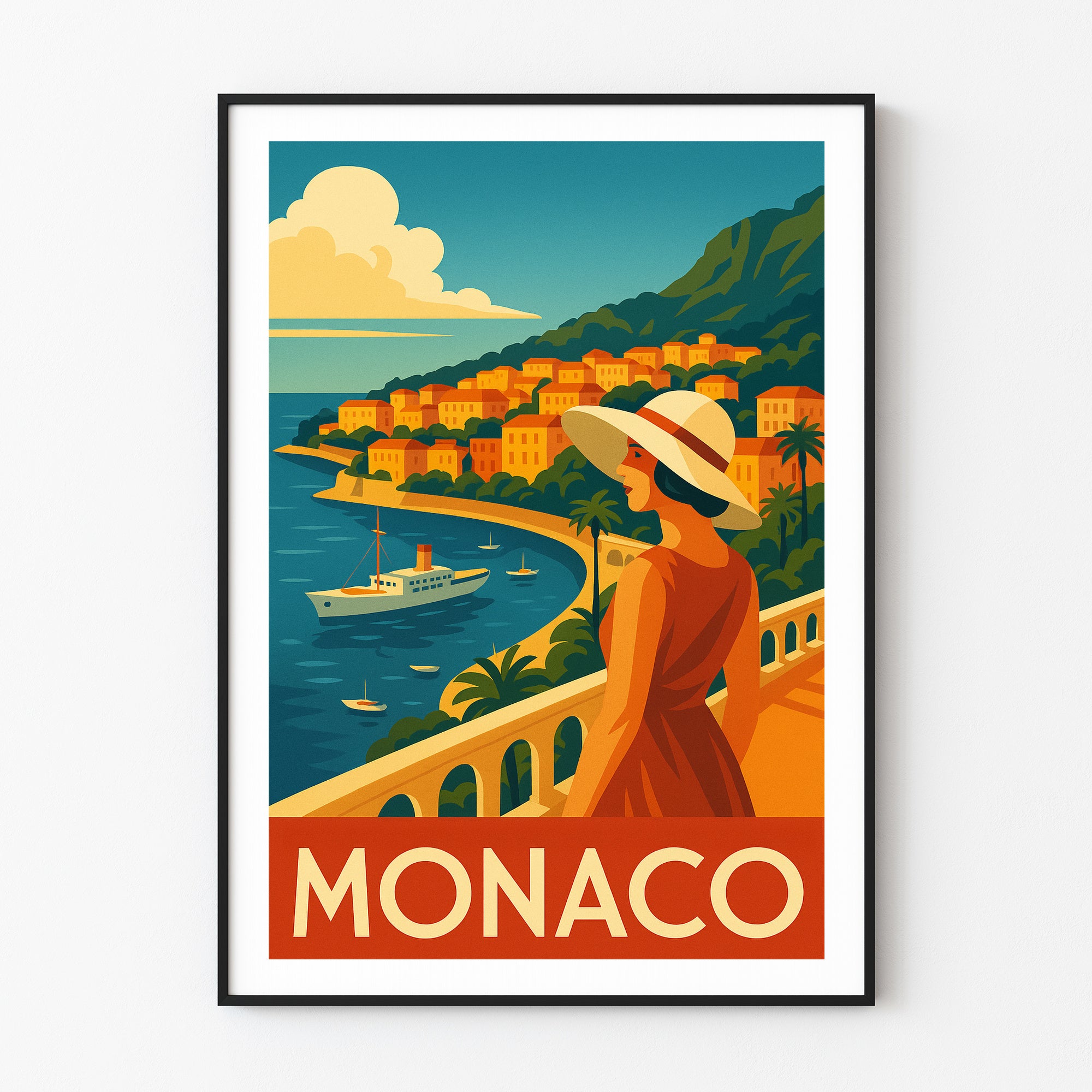 Monaco graphic print