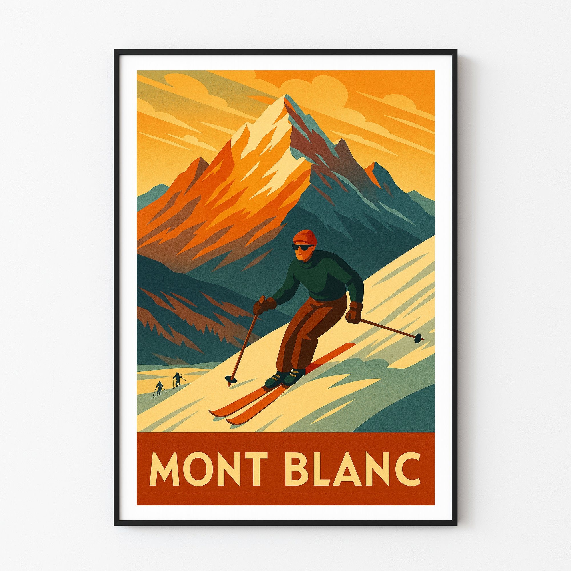 Mont Blanc graphic print