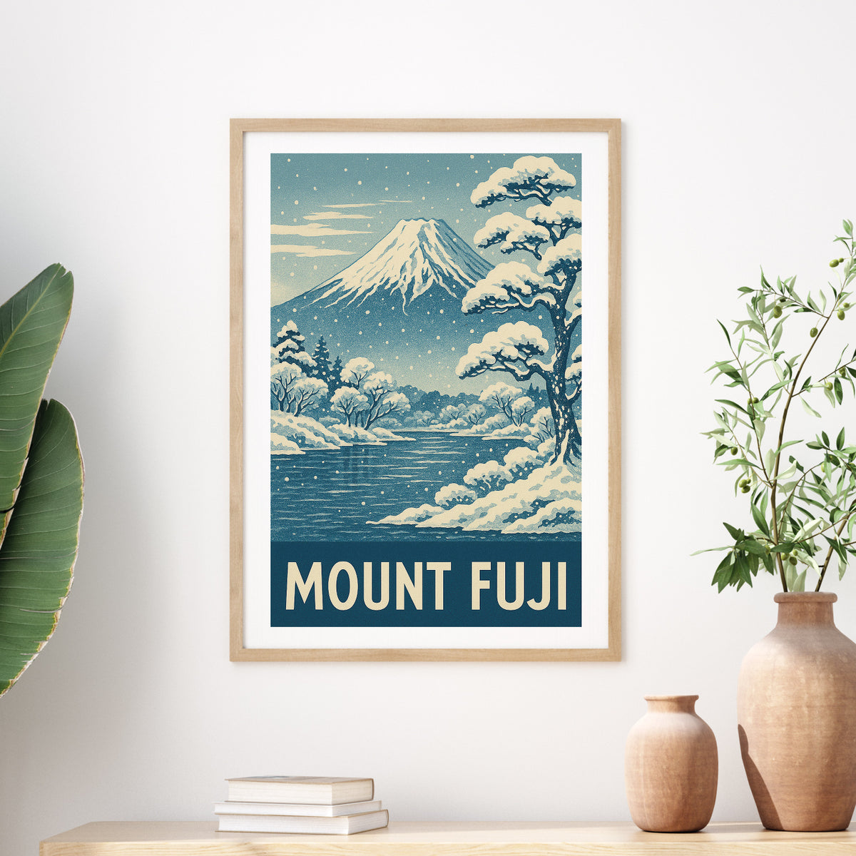 Mount Fuji graphic print