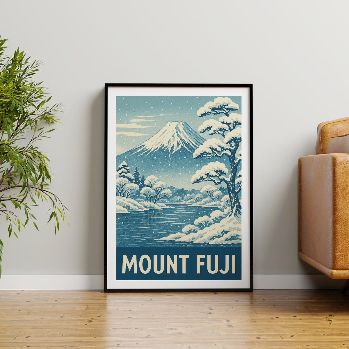 Mount Fuji graphic print