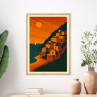 Positano graphic print