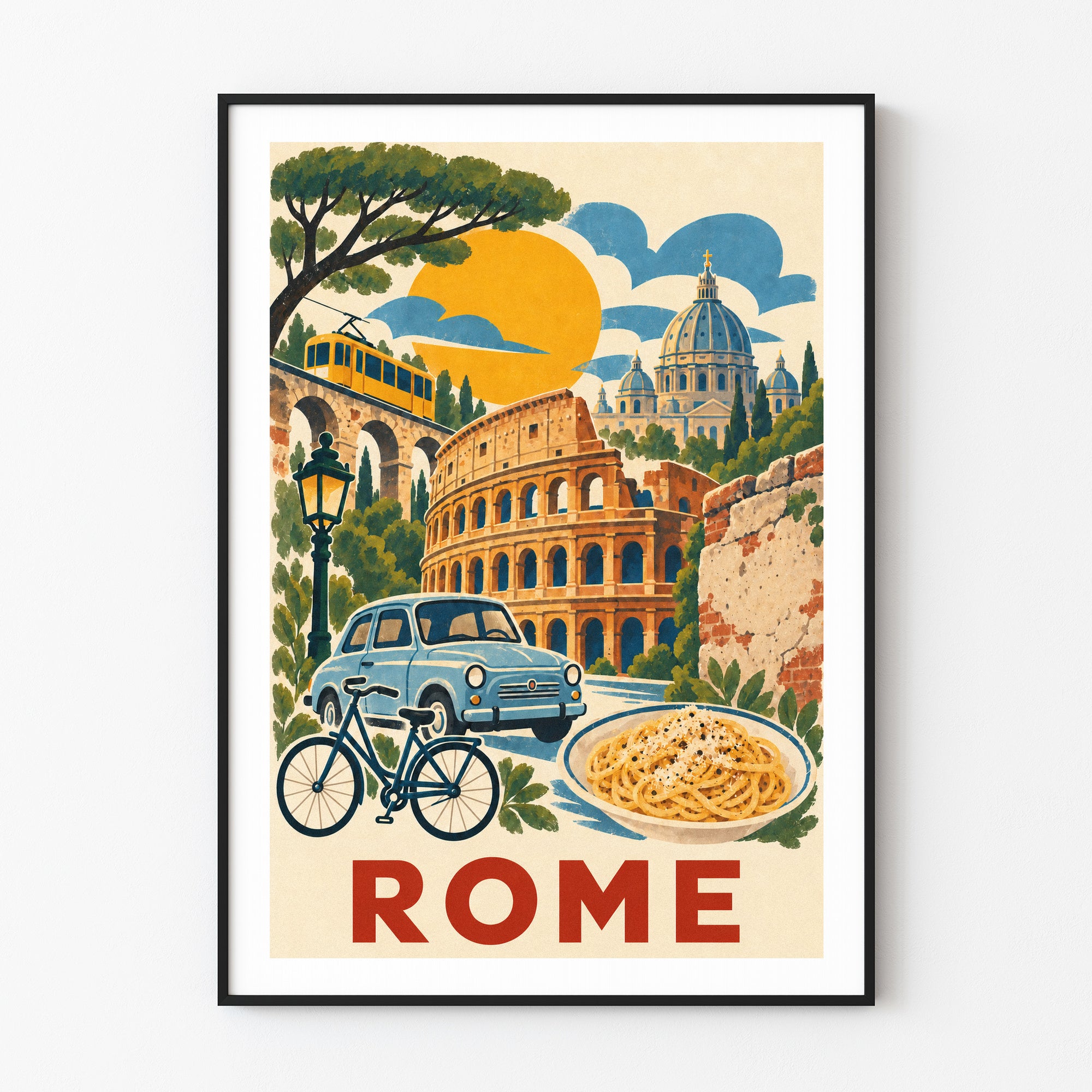 Rome graphic print