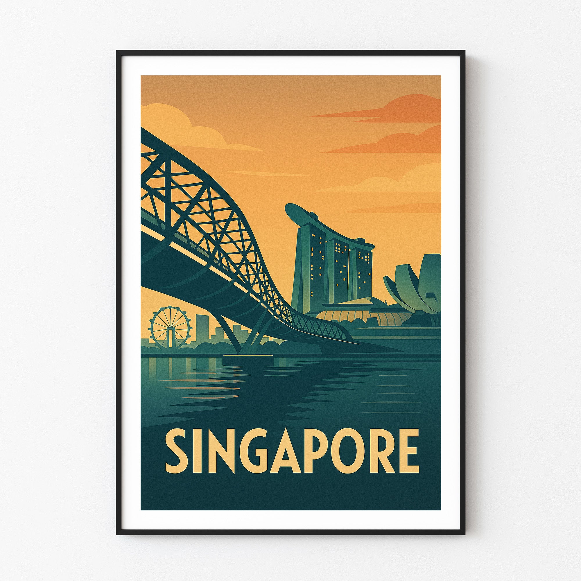 Singapore graphic print