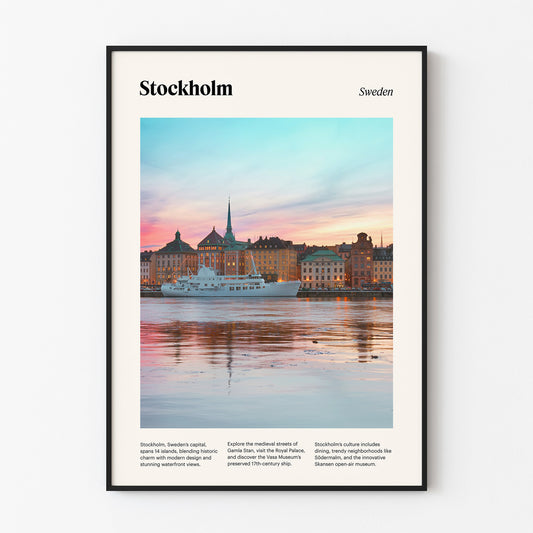 Stockholm Travel Poster