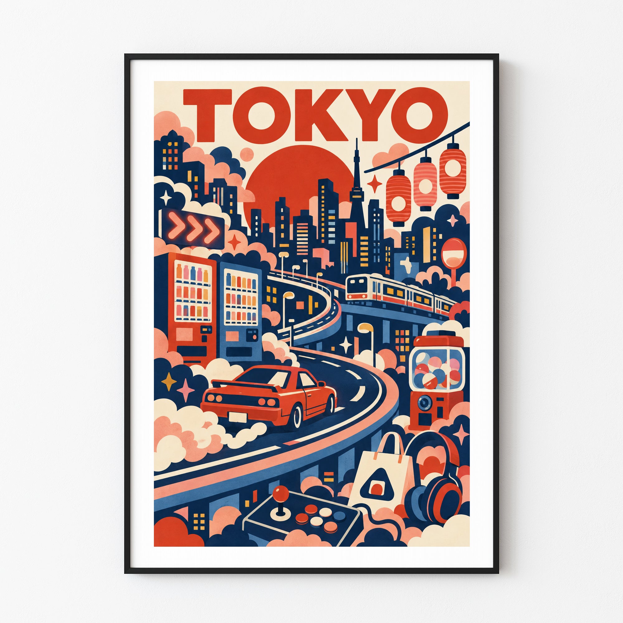 Tokyo graphic print
