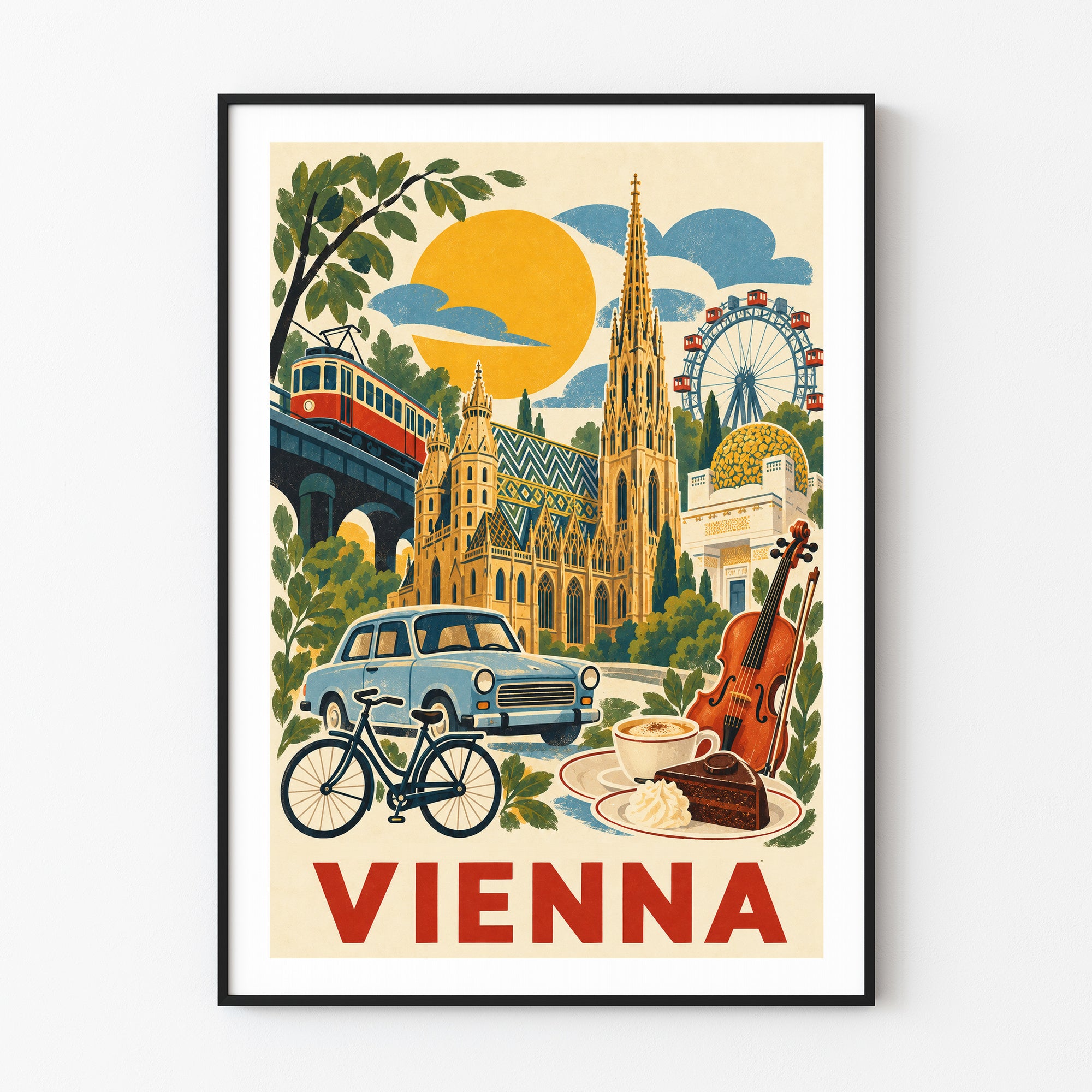 Vienna graphic print