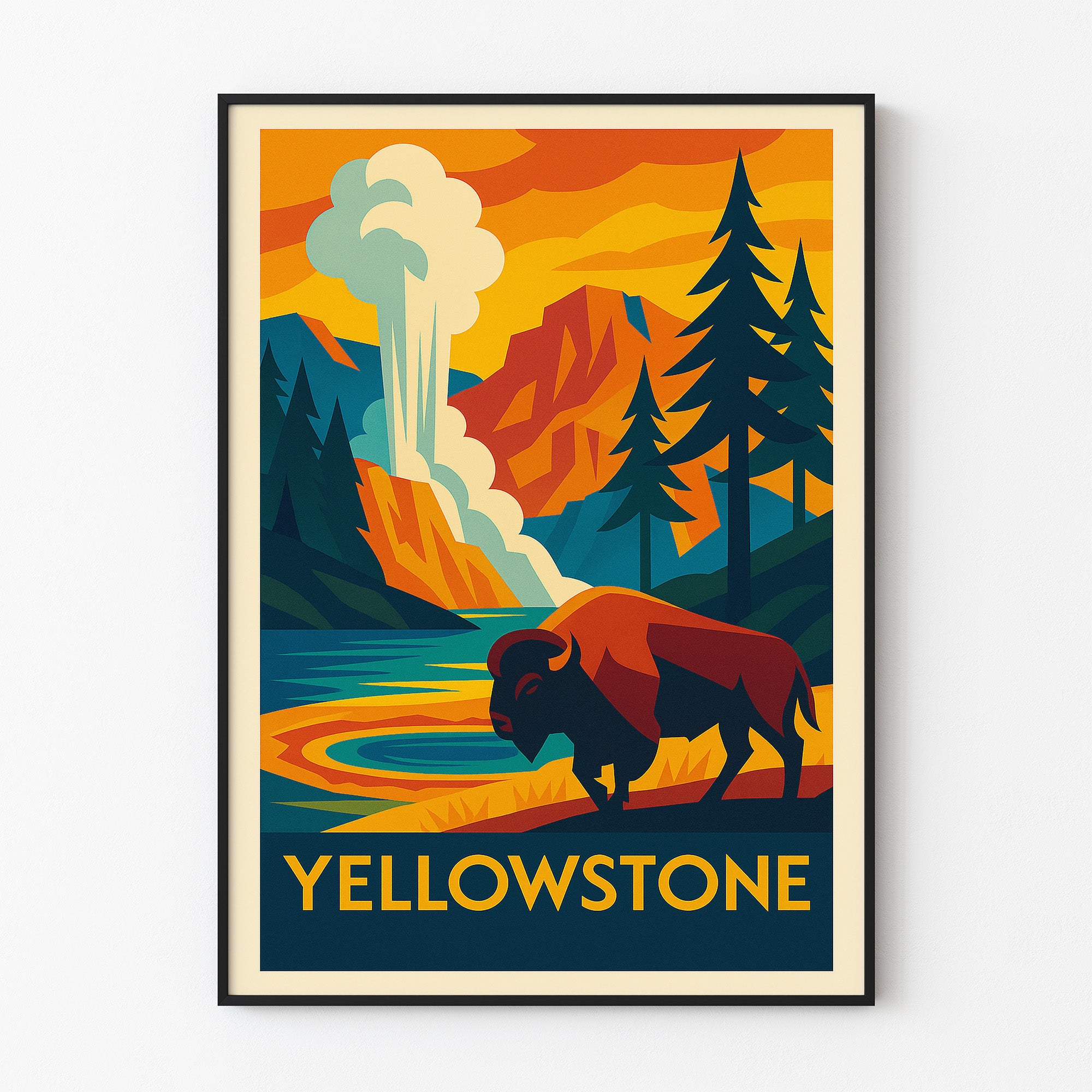 Yellowstone graphic print