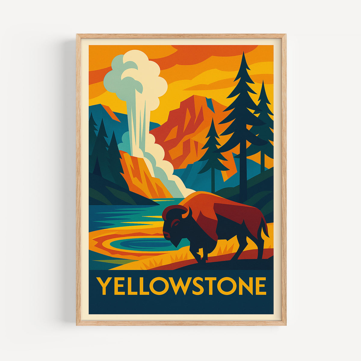 Yellowstone graphic print